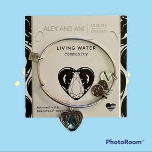 Alex and Ani living water Bracelet in Rafaelin Silver